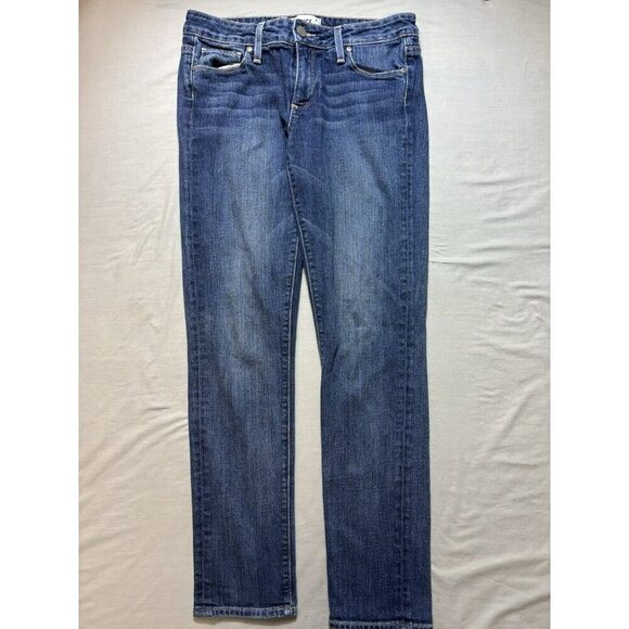 PAIGE | Women's Jeans Skyline Ankle Peg Size 27 Blue Low-Rise Straight 30x27 - Picture 1 of 9